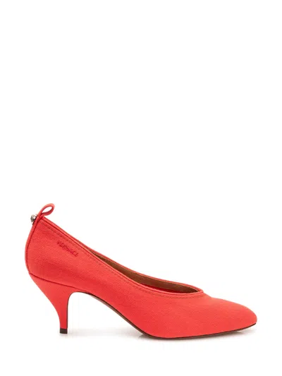 Versace Red Slip-on Pumps