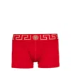 Versace Red Greca Border Long Boxers