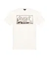 Versace Registration Plate Print T-shirt In White