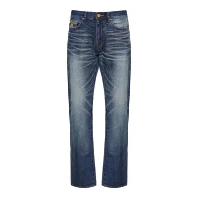 Versace Regular-fit Denim Jeans In Blue