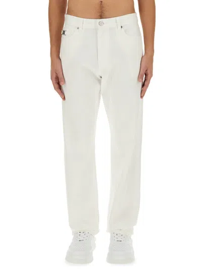 Versace Regular Fit Jeans In White