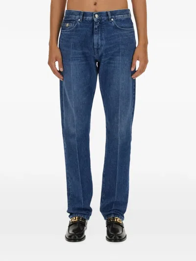 Versace Regular Fit Jeans In Blue
