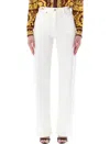 Versace Regular Jeans In Denim In White
