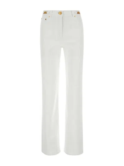 Versace Regular Jeans In Denim In White