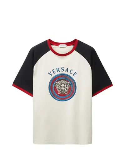 VERSACE VERSACE REGULAR-FIT COTTON JERSEY T-SHIRT WITH PRINT