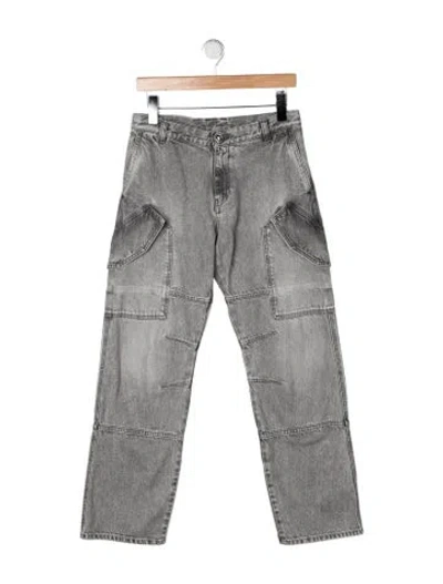 Pre-owned Versace Relaxed Fit Jeans In Gray