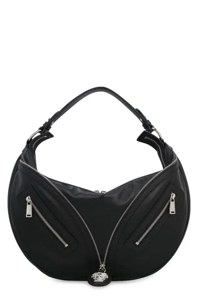 Versace Repeat Hobo Bag In Black