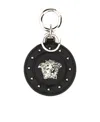 Versace Repeat Medusa Keyring In Green