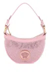VERSACE REPEAT MINI HOBO BAG WITH CRYSTALS