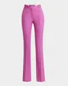 Shop Versace Responsible Stretch Wool Gabardine Flare Informal Pants