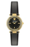 Versace Swiss Made Yellow Gold In Black