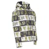Versace Reversible Baroque Alphabet Quilted Jacket In Black