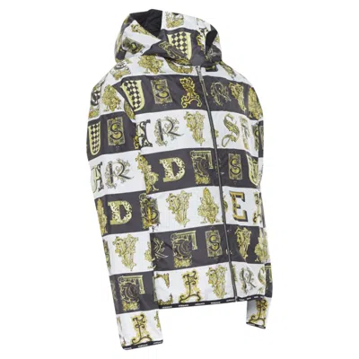 VERSACE REVERSIBLE BAROQUE ALPHABET QUILTED JACKET