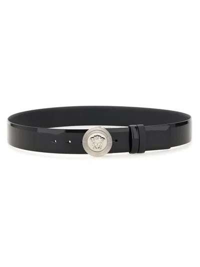 Versace Reversible Belt The Jellyfish In Black