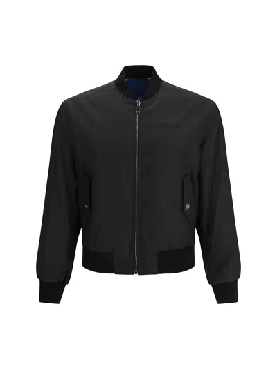 Versace Reversible Bomber Jacket In Black