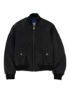 Versace Reversible Polyamide Bomber Jacket In Black