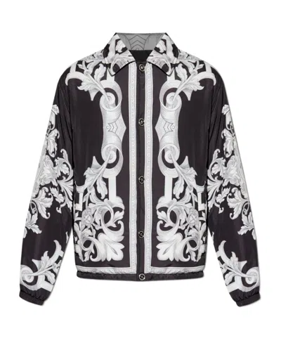 Versace Lapel Long Sleeve Casual Jacket