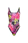 Versace Logo-print Scoop Swimsuit