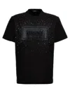 Versace Logo-embellished Cotton T-shirt In Black