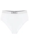 VERSACE VERSACE RIBBED BRIEFS WITH '90S LOGO WOMEN