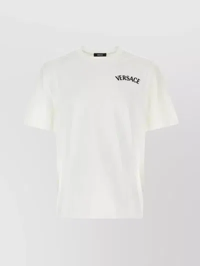 Versace T-shirt With Logo In White
