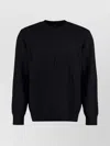 Versace Crew-neck Wool Sweater In Blue