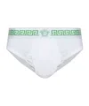 Versace Ribbed Jersey Briefs In White