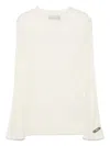 Versace Ribbed Jumper In Neutrals