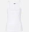 Versace Top Aus Einem Baumwollgemisch In Weiss
