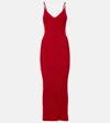 Versace Pin-up Midi Dress In Lipstick Red