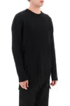Versace Crew-neck Wool Sweater In Black