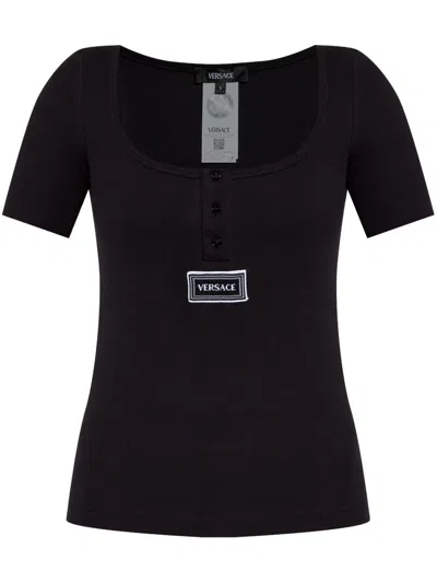 VERSACE RIBBED LINGERIE T-SHORT