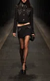 Versace Ribbed Merino-wool Sweater In Black
