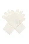 Versace Ribbed Wool Gloves In White
