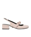 Versace Gianni Ribbon Patent 35 Slingback Pumps In Pink