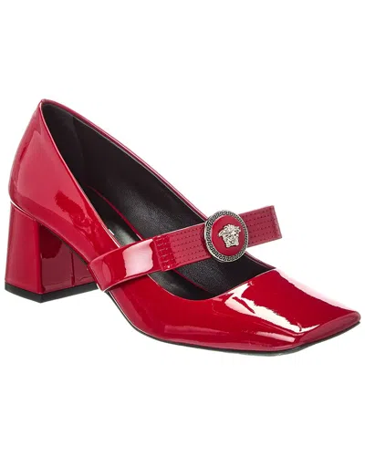VERSACE VERSACE RIBBON PATENT PUMP