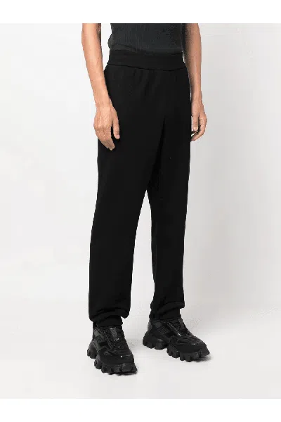 Versace Ricamo Barocco Joggers In Black