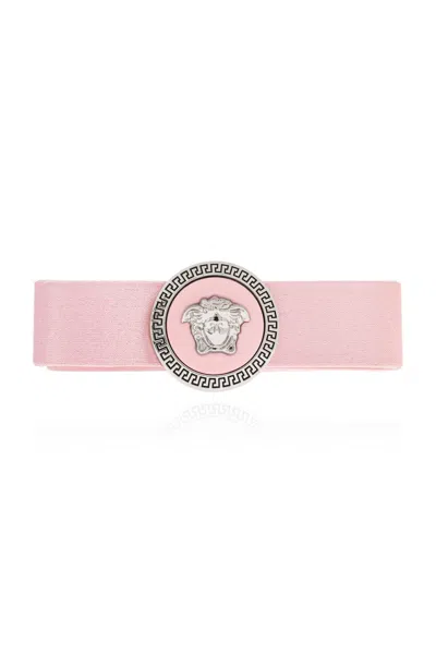 Versace Right Gianni Ribbon Bow-detailed Hair Clip In Multicolor