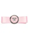Versace Right Gianni Ribbon Hair Clip In Pink