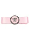 Versace Right Gianni Ribbon Hair Clip In Pink