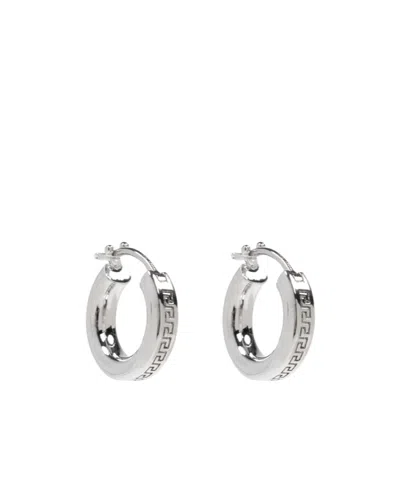 Versace Ring Earrings In White