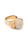 Versace Fashion Metal Ring With Rhinestones Accessories