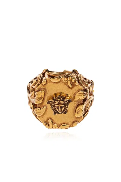 VERSACE VERSACE RING WITH MEDUSA HEAD MOTIF