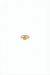 Versace Ring Withemblem And Polished Band In Gold
