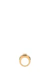Versace Women Gold Metal Medusa Ring In Gold