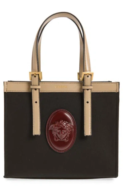 Versace Rivière Canvas Tote In Multi
