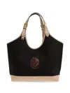 Versace Double-handle Handbag In Black