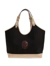 Versace Double-handle Handbag In Black