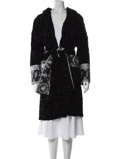 Pre-owned Versace Robe In Black