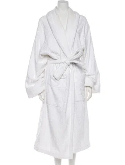 Pre-owned Versace Robe In White
